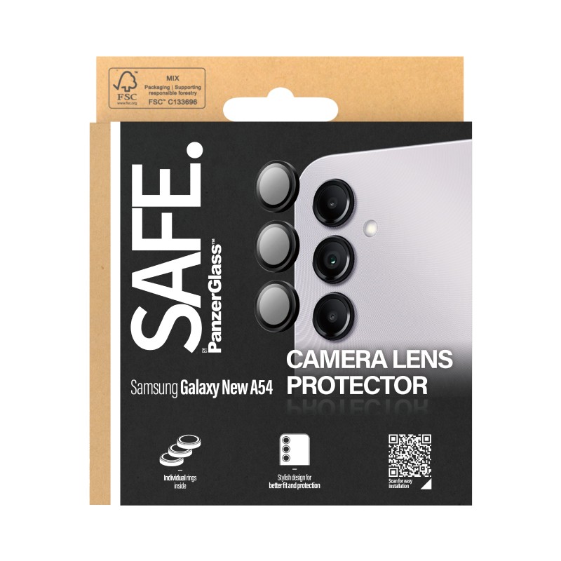 PanzerGlass SAFE. by PG Camera Protector Samsung New A54 5G Black